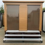 Sanitario Doble con Almacenamiento Integrado de Residuos